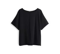 someday Damen Kurzarmshirt | KALESIA Regular Jerseyshirt im Materialmix Black, 36