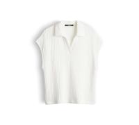 someday. Regular Fit Poloshirt mit Strukturmuster Modell 'Kimena' in Offwhite, Größe 36
