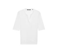 someday Damen Kurzarmshirt | Rippshirt KLEOH Detail Long Slim mit Halbarm White, 40