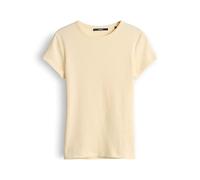 someday Damen Kurzarmshirt | Rippshirt KLEOH Slim aus BCI Cotton Mix Buttercream, 36