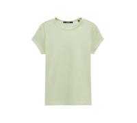 someday Damen Kurzarmshirt | Rippshirt KLEOH Slim aus BCI Cotton Mix linden Green, 42