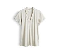 someday Damen Kurzarmshirt | Schimmerndes Jerseyshirt aus Reiner ECOVERO™ Viskose warm Clay, 42
