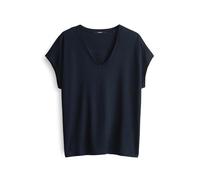 someday Damen Kurzarmshirt | V-Shirt KANJA Vneck Regular weich fallender Lyocell Komfort Ocean, 38