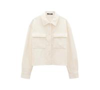 someday Damen Langarmbluse | Cropped Bluse ZOHANNA Loose aus weichem Cord Soft Cream, 40