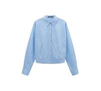 someday Damen Langarmbluse | Hemdbluse ZESTO Detail Loose aus Baumwolle Azure Blue, 38