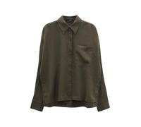 someday Damen Langarmbluse | Leinenbluse ZELINOLA deep Green, M