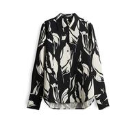 someday Damen Leinenbluse Zerlian Floral im floralen Design Schwarz 40