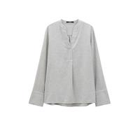 someday Damen Langarmbluse | Oversize Flanellbluse ZANELL aus nachhaltiger Baumwolle Hazy Fog Melange, 42