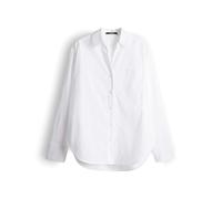 SOMEDAY Hemdbluse ZAMILY Damen Loose Langarm aus nachhaltigem Baumwoll-Popelin Weiß 38