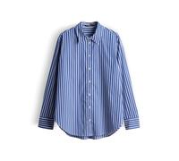 someday Damen Langarmbluse | ZIVIAN Loose Bluse aus nachhaltigem BCI Cotton Mix Electric Blue, 38
