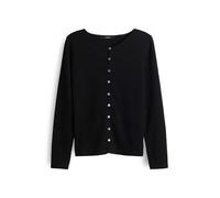 someday Damen Langarmshirt | KALMINA Slim Cardigan aus Jersey Black, 38