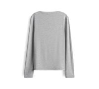 someday Damen Langarmshirt | KELEA Slim Longsleeve mit feiner Rippstruktur Hazy Fog Melange, 40