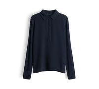 someday Damen Langarmshirt | KERTINE Slim Polohirt im Materialmix Ocean, 40