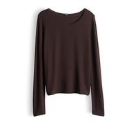Someday Langarmshirt Damen schoko, 42