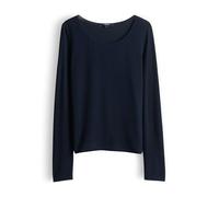 someday Langarmshirt KIROSA SOFT LONG EcoVero Viskosemix dunkelblau Größe 40