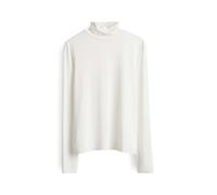 someday Damen Rollkragenpullover KIROSIE SOFT Slim mit feiner Rippstruktur weiß Gr. 42