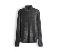 someday Damen Langarmshirt | KIRSA Slim Rollkragenshirt mit schimmernder Optik Silver Moon, 38