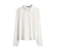 Someday Slim Fit Hemdbluse aus Viskose-Elasthan-Mix Modell 'Kirsty' in Offwhite, Größe 38
