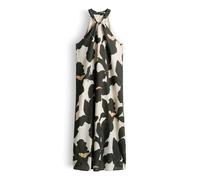 someday Damen Midikleid | Neckholderkleid mit floralem Blütenprint Midnight Olive, 42