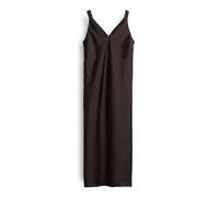 someday Damen Midikleid | QOVA Pure schimmerndes Slip Dress in A-Linie Dark Espresso, 38