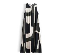 someday Damen Midikleid | Sommerliches Trägerkleid mit abstraktem Druck Midnight Olive, 34