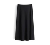 someday Damen Midirock | Fließender Satinrock in Midilänge Black, 36