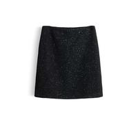 someday Damen Minirock | OGLITZ Minirock aus schimmernder Bouclé Optik Black, 38