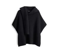someday Damen Poncho/Cape | BOLANA mit angeschnittenen Schaldetail black, 0