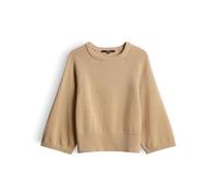 someday Damen Pullover | Feinstrickpullover aus nachhaltigem BCI Cotton Mix Loose Fit Honey beige, 38