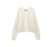 someday Damen Pullover | Flauschiger Strickpullover TANYARA Loose mit Alpaka Wolle Soft Cream, 40