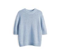 someday Damen Pullover | Kurzarmpullover TAVERY Loose aus weichem Bändchengarn Clear Water, 38