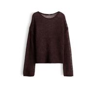 someday Damen Pullover | Statement Stricker aus Mohair Woll Mix Loose Fit Mahogany, 38