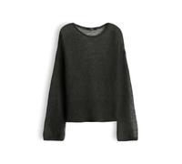 someday Damen Pullover | Statement Stricker aus Mohair Woll Mix Loose Fit Midnight Olive, 36