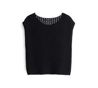 someday Damen Pullover | Strickshirt TARISOL Regular in sommerlicher Ajour Optik Black, 42