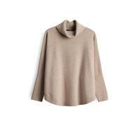 someday Damenpullover Tariana – Loose Strickpullover aus Wolle-Kaschmir-Mix Pale Greige Melange, S