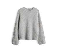 someday Damen Pullover | TAYANA Loose Strickpullover aus haarigem Alpakamix Hazy Fog Melange, 38