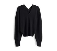 someday Damen Pullover | TELLMA Regular Feinstrickpullover aus feinem Viskosemix Black, 38