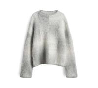 someday Damen Pullover TEONIE Loose Strickpullover Jacquardmuster Hazy Fog Melange Gr. S