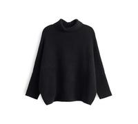 someday Damen Pullover | TIOLA Detail Regular Rollkragenpullover aus Bouclé Strick Black, S