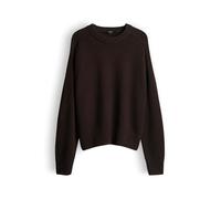 someday Damen Pullover | TIRUNA Regular Feinstrickpullover aus Reiner Baumwolle Dark Espresso, 42