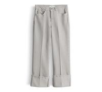 someday Damenjeans Corah Turn Up Sleek Relaxed aus Cotton-Lyocell Mid Rise Light Hazy Grey Größe 42