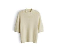 someday Pullover TAVERY DETAIL aus weichem Bändchengarn Slim Fit Creme Größe 40