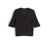 someday Damen Strickjacke | Boxy Cardigan aus Lyocell Leinen Mix Dark Truffle, 36
