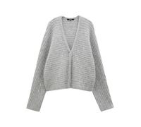 someday Damen Strickjacke | Grobstrickjacke TIMARIA Loose aus Wollmix Hazy Fog Melange, S