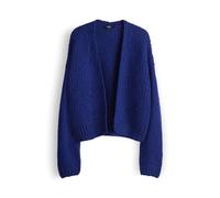someday Damen Strickjacke | TALVIA Loose kuschelige Strickjacke im Alpaka Mix Electric Blue, M