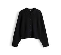 someday Damen Strickjacke | TUREA Regular Cardigan aus nachhaltigem Viskose Mix Black, 38