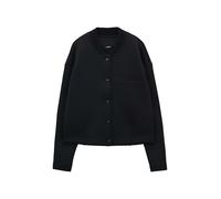 someday Damen Sweatjacke | Kurze Bomberjacke ULONI Loose aus Scuba Black, 42