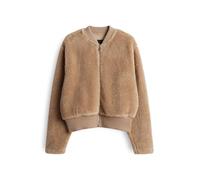 someday Damen Sweatjacke | UFURRY Regular Blousonjacke mit Teddyfell Pale Greige Melange, 40