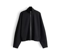 someday Damen Sweatjacke | ULARA Loose Sweatjacke aus weichem Scuba Sweat Black, 38