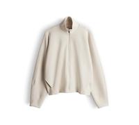 someday Damen Sweatjacke | ULARA Loose Sweatjacke aus weichem Scuba Sweat Natural Glaze, 42